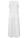 Ulla Johnson Pearl White Thalia Maxi Dress In Multi