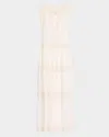 Ulla Johnson Thalia Crochet Maxi Dress In Cowrie