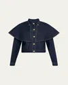 Ulla Johnson The Agata Denim Cape Jacket