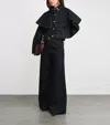 Ulla Johnson The Agata Denim Cape Jacket In Black