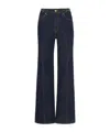 Ulla Johnson The Delphine High Waist Wide Leg Jeans In Blue