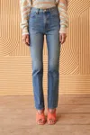Ulla Johnson Danube Denim In Danube Medium Indigo Wash