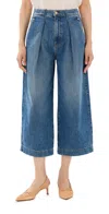 Ulla Johnson The April Jeans Danube Medium Indigo Wash In Danube Medium Indigo Wash