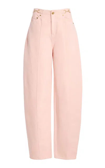 Ulla Johnson The Axel High-rise Denim Barrel-leg Jeans In Pink