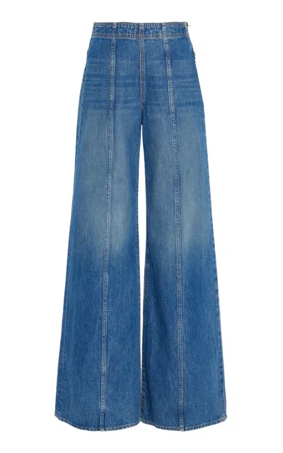 ULLA JOHNSON THE BIANCA HIGH-RISE WIDE-LEG JEANS