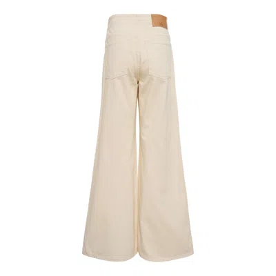 Ulla Johnson The Bianca Wide Leg Jean In Neutral