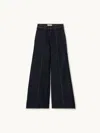 Ulla Johnson The Bianca Wide-leg Jean Tigris 26 In Black