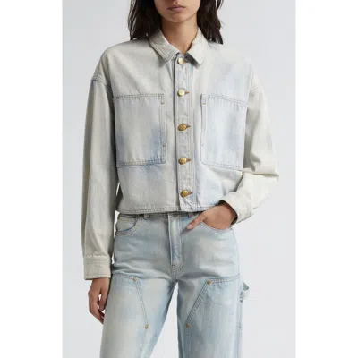 Ulla Johnson The Bobbi Denim Trucker Jacket In Cielo
