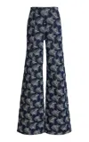 Ulla Johnson The Bobbi Jacquard Denim Straight-leg Jeans In Blue