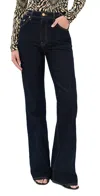 Ulla Johnson The Delphine High Waist Wide Leg Jeans In Black