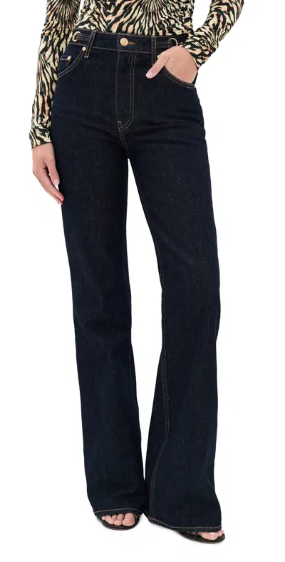 Ulla Johnson The Colette Straight Leg Jeans Tigris In Black