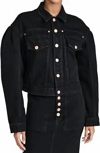 Ulla Johnson The Cosette Jacket In Noir Wash In Black