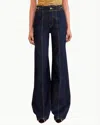 Ulla Johnson The Delphine Embellished High-rise Flared Jeans In Blue