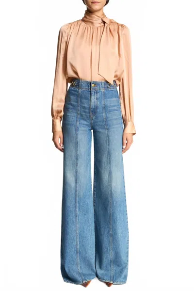 Ulla Johnson The Delphine High Rise Jean In Danube In Multi