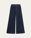 Ulla Johnson The Delphine High-rise Jeans In Blue