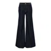 Ulla Johnson The Delphine High Waist Wide Leg Jeans In Blue