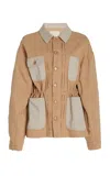 Ulla Johnson The Dylan Cotton Utility Jacket In Khaki