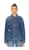 Ulla Johnson The Dylan Denim Jacket In 多瑙河蓝