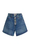 Ulla Johnson The Greta High-rise Denim Shorts In Medium Wash