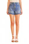 Ulla Johnson Button-fly Denim Short Shorts