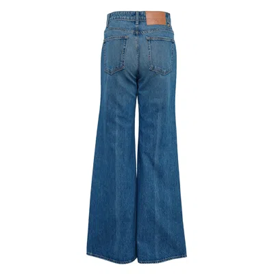 Ulla Johnson The Bianca Wide Leg Jean In Blue