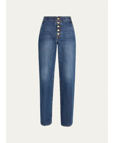 Ulla Johnson The Jasmine Low-rise Jeans In Blue