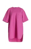 Ulla Johnson The Joan Denim T-shirt Mini Dress In Pink