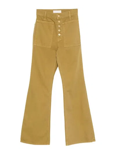 Ulla Johnson The Lou Button Up Jean In Green