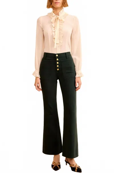 Ulla Johnson The Lou High-rise Jeans In Hunter In Green