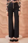 Ulla Johnson Lou High-rise Flared-leg Jeans In Black