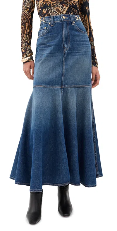Ulla Johnson The Madelyn Denim Skirt Nile