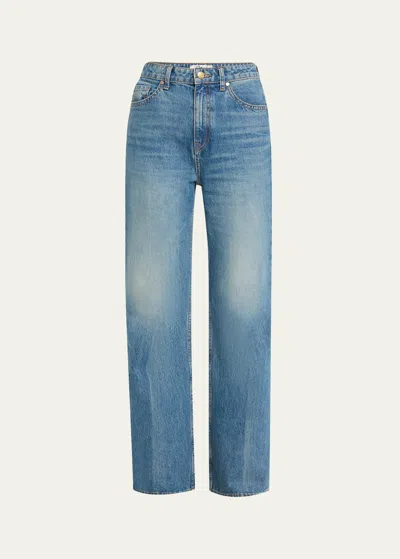 Ulla Johnson The Martine Straight-leg Denim Jeans In Danube Medium Indigo Wash