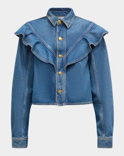 ULLA JOHNSON THE MATHILDE DENIM SHIRT