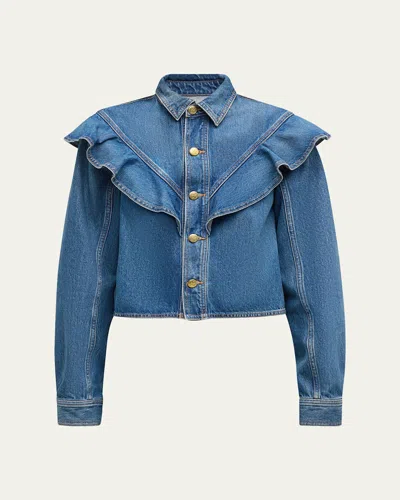 ULLA JOHNSON THE MATHILDE DENIM SHIRT