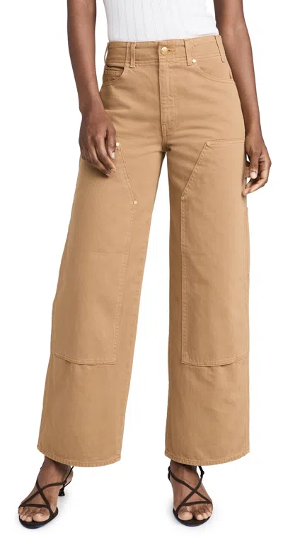 Ulla Johnson The Olympia Jeans Tangier Wash In Brown