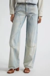 Ulla Johnson The Olympia Wide Leg Carpenter Jeans In Cielo