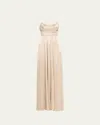 Ulla Johnson The Reine Pleated Gown In Multi