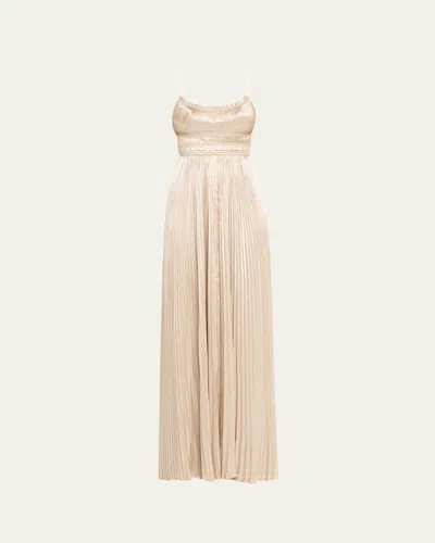 Ulla Johnson The Reine Pleated Gown In Multi