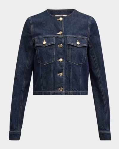 Ulla Johnson The Sabine Tailored Denim Jacket In Tigris