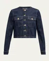 Ulla Johnson The Sabine Tailored Denim Jacket In Tigris