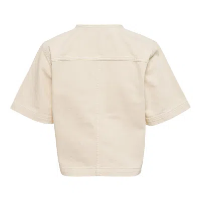 Ulla Johnson The Serge Short Sleeve Jacket In Neutral