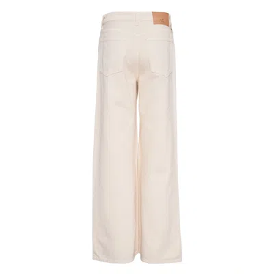 Ulla Johnson The Bianca Wide Leg Jean In Neutral