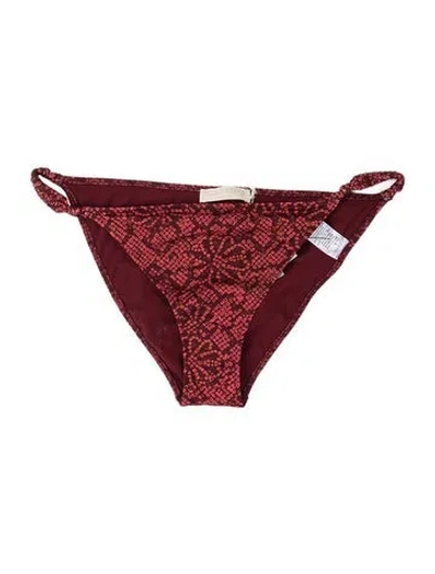 Pre-owned Ulla Johnson Tie-dye Print Bottoms W/ Tags In Red