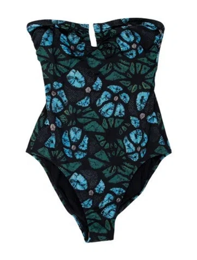 Pre-owned Ulla Johnson Tie-dye Print One-piece W/ Tags In Blue