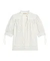 Ulla Johnson Tie-front Top In White