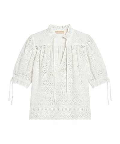 Ulla Johnson Tie-front Top In White