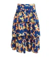 Ulla Johnson Winnie Printed Cotton Midi Skirt