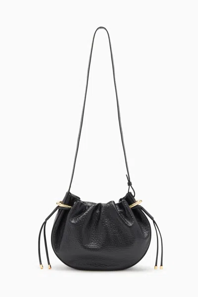 Ulla Johnson Tilda Ruched Crossbody In Noir