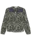 Ulla Johnson Tillie Blouse In Raven In Blue
