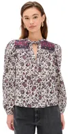 Ulla Johnson Tillie Blouse In Cosmos In Cosmos